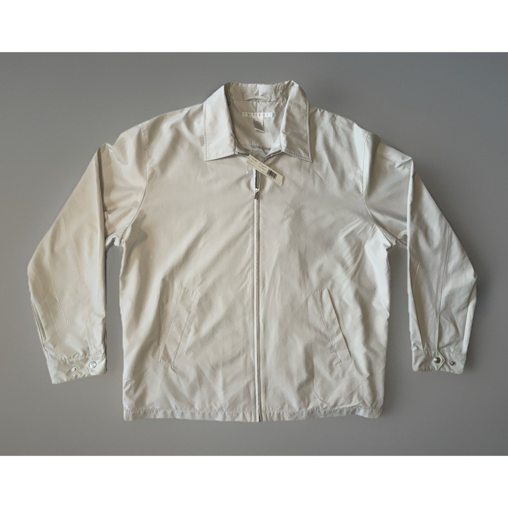 NWT Perry‎ Ellis Portfolio Cotton Tech Zip Front Lightweight Jacket Mens Size XL